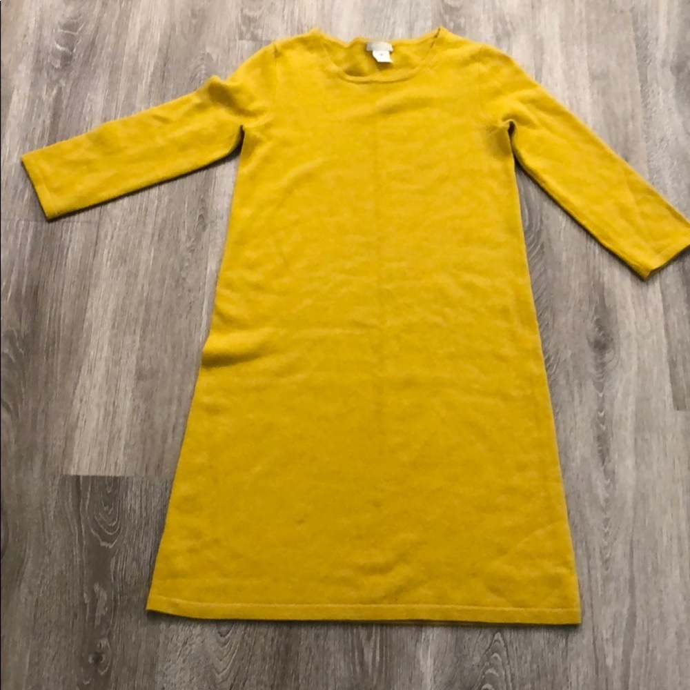 J Crew 100% cashmere sweater dress